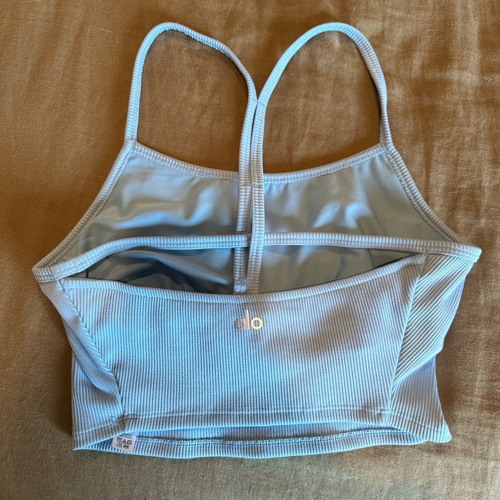 Alo Yoga Alosoft Ribbed Crop Calm Tank